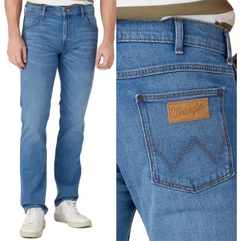 Pánské džíny Wrangler Greensboro pánské džíny rovného střihu velikost 36/34