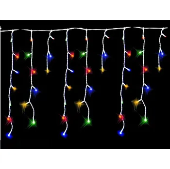 Vánoce Venkovní LED vánoční závěs - 10m, různobarevná, 8 programů