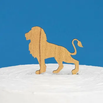 Obraz Dřevěná postavička na dort - Lev | DUBLEZ