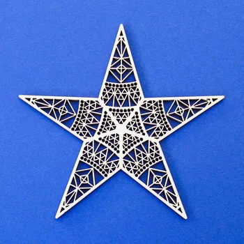 Obraz Vánoční hvězda na stromeček | DUBLEZ