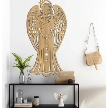 Obraz Dekorace do ložnice - Andílek, Dub zlatý | DUBLEZ