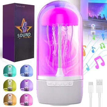 Lampička Lampa medúza LED lávová lampička noční 17 barev s dálkovým ovládáním
