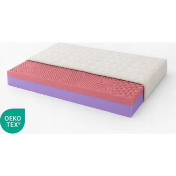 Matrace Matrace ORTOPEDICKÁ TVRDÁ MASÁŽNÍ 80x155 T35 Bílá Pěna Antibakteriální