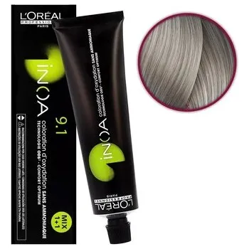 Barva na vlasy L'OREAL INOA BARVA NA VLASY - 9,1 - 60 Ml