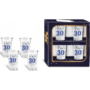 Sklenice SADA SKLENIC K 30. NAROZENINÁM PRO MUŽE DÁREK