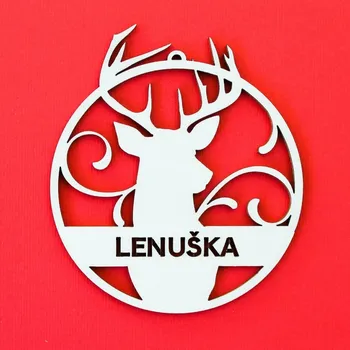 Vánoční dekorace Vánoční koule s vlastním jménem | DUBLEZ