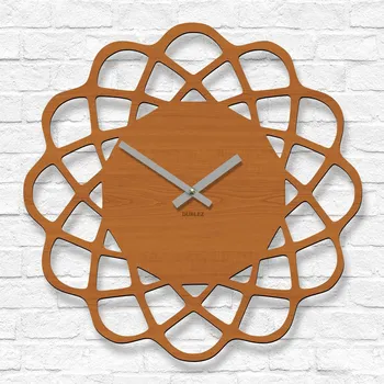 Hodiny Dřevěné kuchyňské hodiny na zeď - Spin, Třešeň | DUBLEZ