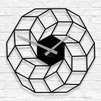 Hodiny Velké dřevěné moderní hodiny - Vortexa | DUBLEZ