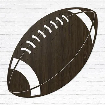 Obraz Dřevěný obraz - Míč na americký fotbal, Wenge | DUBLEZ