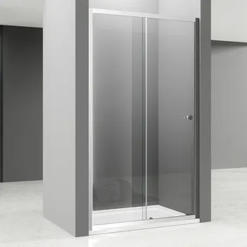 Sprchové dveře NICOL Chrom 115 čiré Sprchové posuvné dveře do niky - II. JAKOST, skladem