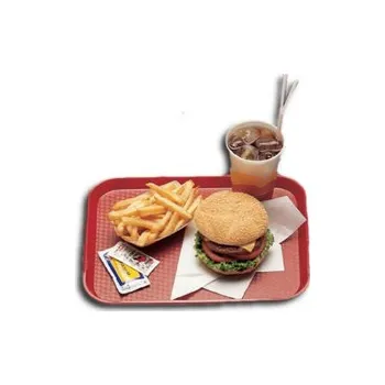 Fast Food podnos 300 × 410 mm, červená