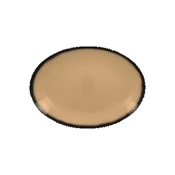 Talíř RAK Lea talíř mělký, oválný 36 × 27 cm, béžový | RAK-LENNOP36BG