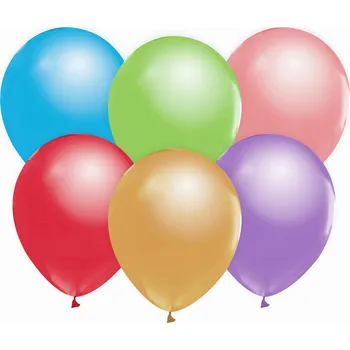 Balónek Balónky Beauty&Charm metalické mix barev 12" 50 Ks