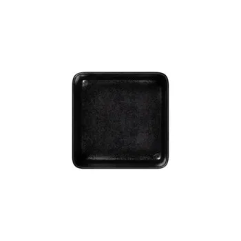 Talíř RAK Fractal talíř hluboký čtvercový 16 × 16 cm, černý | RAK-KRFTSDP16