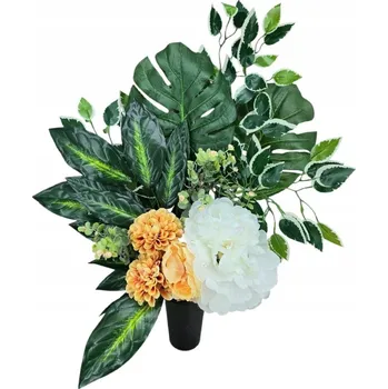 umělá květina SMUTEČNÍ KYTICE NA HROB VELKÝ KOMPOZICE UMĚLÉ KVĚTY DO VÁZY