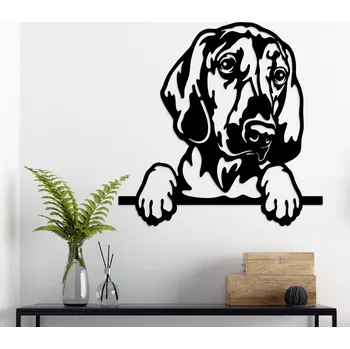 Obraz 3D dřevěný obraz Vizsla - Maďarský ohař, Černá | DUBLEZ