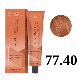 Barva na vlasy Revlon Revlonissimo Color Care 77.40 Intense Clear Copper barva 60 ml
