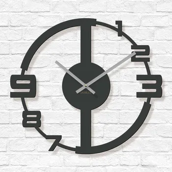 Hodiny Nástěnné hodiny s tichým chodem - Summery, Antracitově-šedá | DUBLEZ