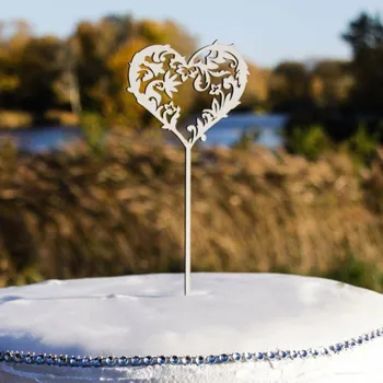 Obraz Svatební zapichovačka do květů - Srdce | DUBLEZ