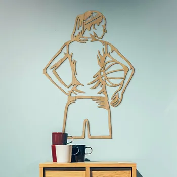 Obraz Levný obraz sportovkyně - Basketbalistka, Dub zlatý | DUBLEZ