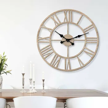 Hodiny Velké nástěnné hodiny - Numerus, Dub Sonoma | DUBLEZ