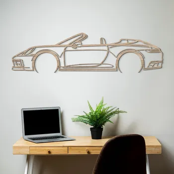 Obraz Porsche 911 - Dřevěný obraz, Dub Sonoma | DUBLEZ