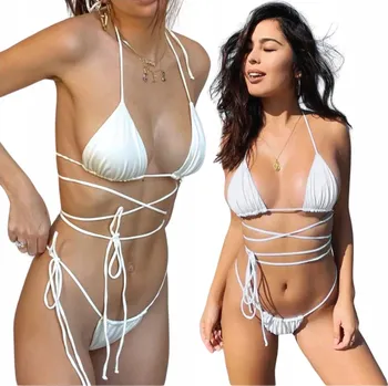 Dámské plavky Dvoudílné plavky BIKINI NA ZAVAZOVÁNÍ Velikost M