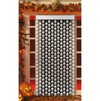 Karnevalový doplněk Girlanda bílá Fiestas Guirca lebka