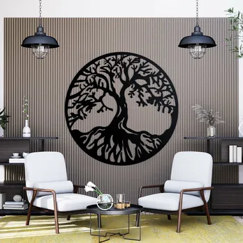 Obraz Dřevěný obraz strom života - Chokmah, Černá | DUBLEZ