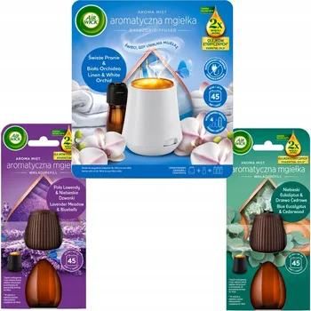 Osvěžovač vzduchu Air Wick Mgiełka Sada Svěží Prádlo Bílá Orchidej + Náhradní Náplň 20ml