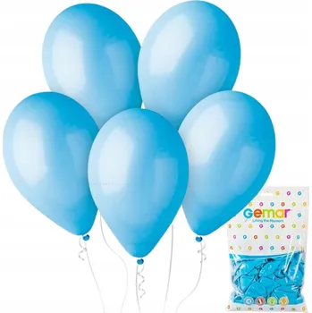 Balónek BALÓNKY MODRÉ SVĚTLE MODRÉ LATEXOVÉ 30 cm PASTELOVÉ 12" GUMOVÉ 5 ks