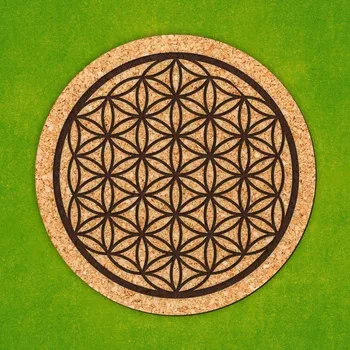 Podtácek Korková podložka - Květ života | DUBLEZ