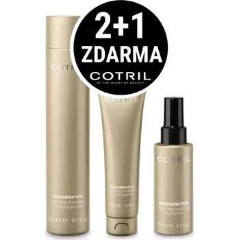 Kosmetická sada 2+1 zdarma! Cotril Regeneration kosmetická sada pro poškozené vlasy (+ Dárek Cotril Regeneration šampon pro poškozené vlasy 300 ml)