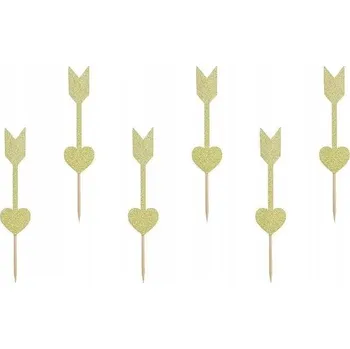 Party dekorace Dekorace na muffiny Sweet Love Šipky 1 balení