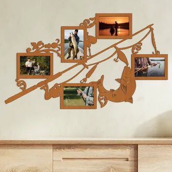 Obraz Originální dárek pro rybáře - Fotorámečky, Třešeň | DUBLEZ