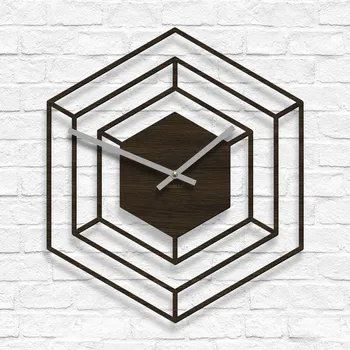 Hodiny Levné nástěnné hodiny - Factory, Wenge | DUBLEZ