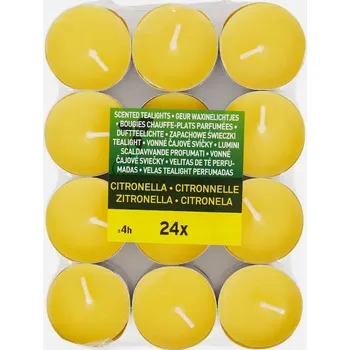 Svíčka Parafínové čajové svíčky tealight Saco 24 ks