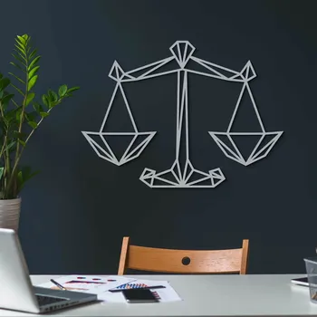 Obraz Geometrický obraz na zeď - Znamení Váhy | DUBLEZ