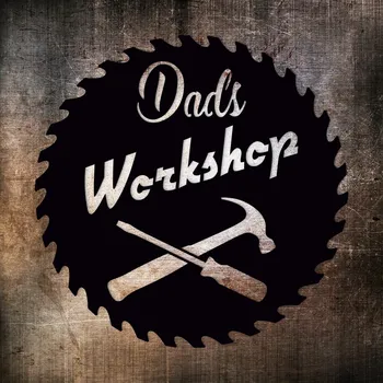 Obraz Dřevěný obraz do garáže - Dad's Workshop, Černá | DUBLEZ
