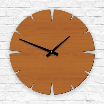 Hodiny Moderní nástěnné hodiny, Třešeň | DUBLEZ