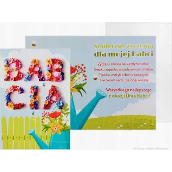 Albi PŘÁNÍ K SVÁTKU BABIČKY DÁREK PŘÁNÍ