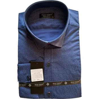 Pánská košile EGO MAN košile pánská EGR-025-3 regular fit M tmavě modrá