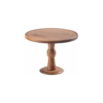 Podnos pro dort, dřevěný, pr. 32 cm, h: 23 cm