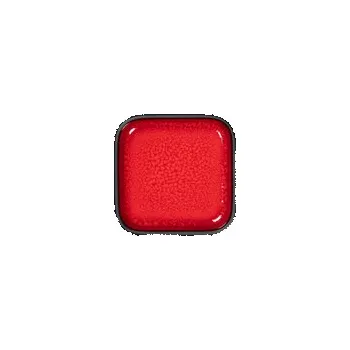 Talíř RAK Fractal talíř mělký čtvercový 8 × 8 cm, červený | RAK-FRFTSFP08R