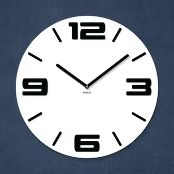 Hodiny Velké nástěnné hodiny do obýváku - Numero, Bílá | DUBLEZ