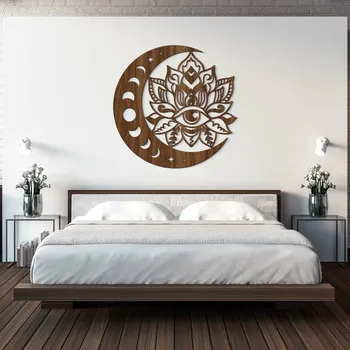 Obraz Originální dřevěný obraz - Měsíční oko | DUBLEZ