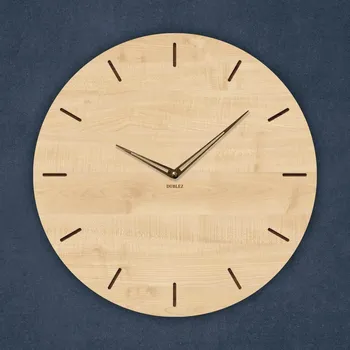 Hodiny Minimalistické dřevěné hodiny | DUBLEZ