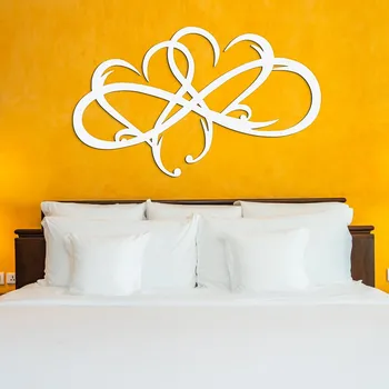 Obraz Dárek z lásky - Dřevěný obraz - Infinity Heart , Bílá | DUBLEZ