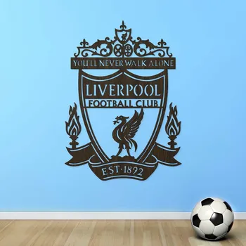 Obraz Dřevěné logo klubu na zeď - Liverpool | DUBLEZ