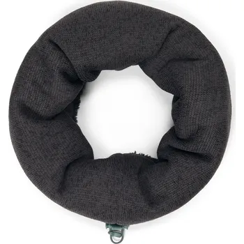 708580 - Tchibo - Kruhová šála z pleteného fleecu - barva: černá